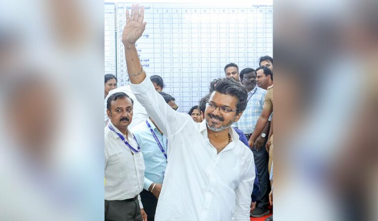 Vijay turns up at Lok Bhavan for second time within 24 hrs to meet Guv