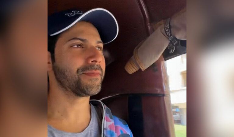 Varun Dhawan ditches luxury car, takes rickshaw ride in Mumbai