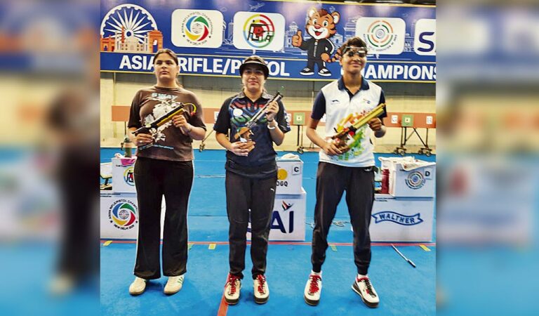 Anjali Shekhawat clinches gold at Kumar Surendra Singh shooting championship